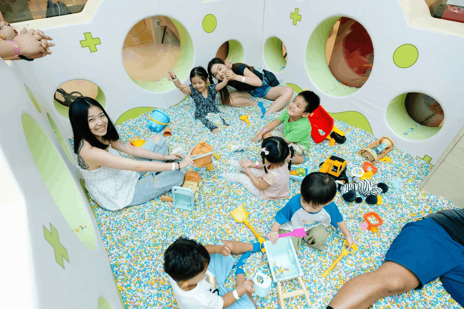 Pebbles play zone