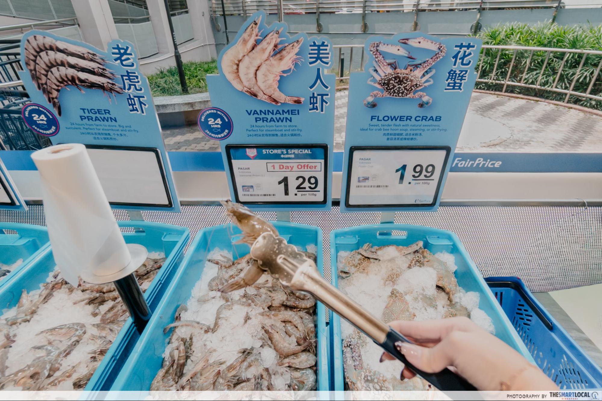 Seafood at special prices