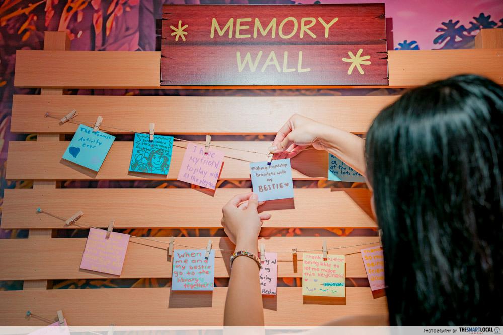 Forgotten Island - memory wall