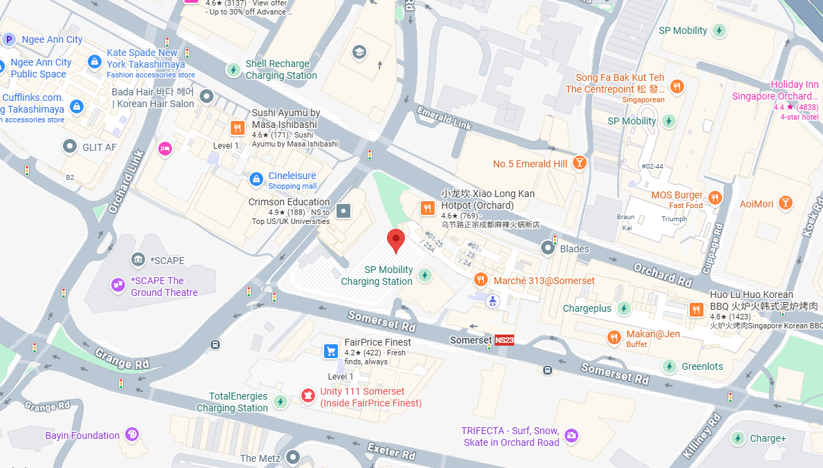 Grange House location on Google Maps