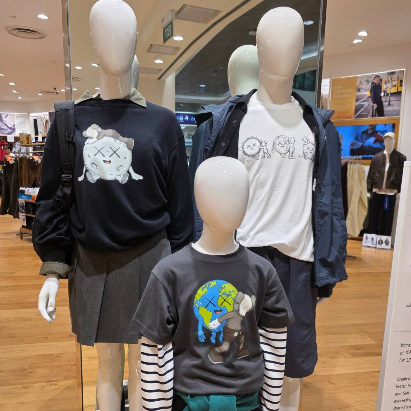 KAWS x Uniqlo Universe Collection Now In SG - adults and kids sizes