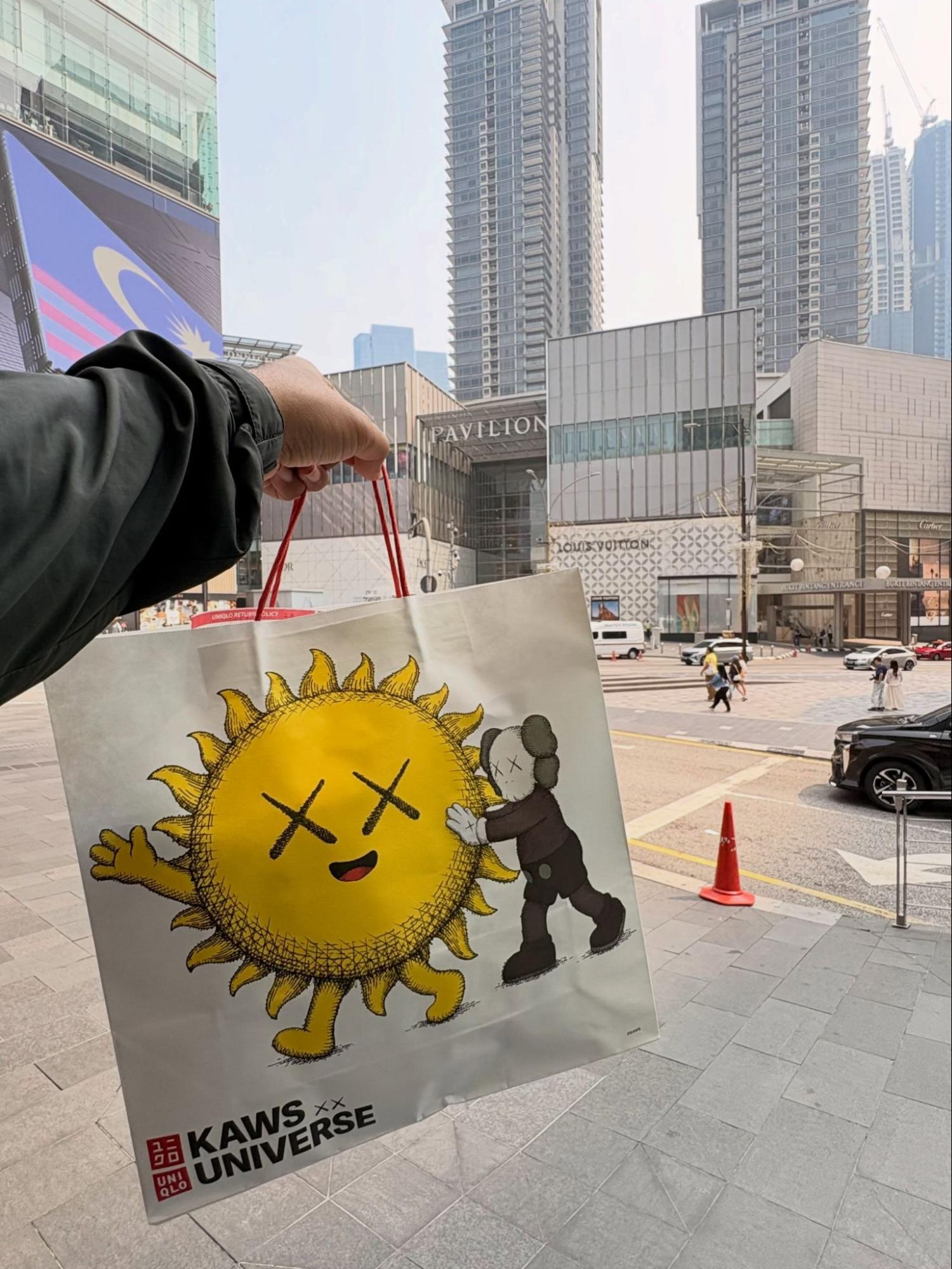 KAWS x Uniqlo Universe Collection Now In SG - shopping bag