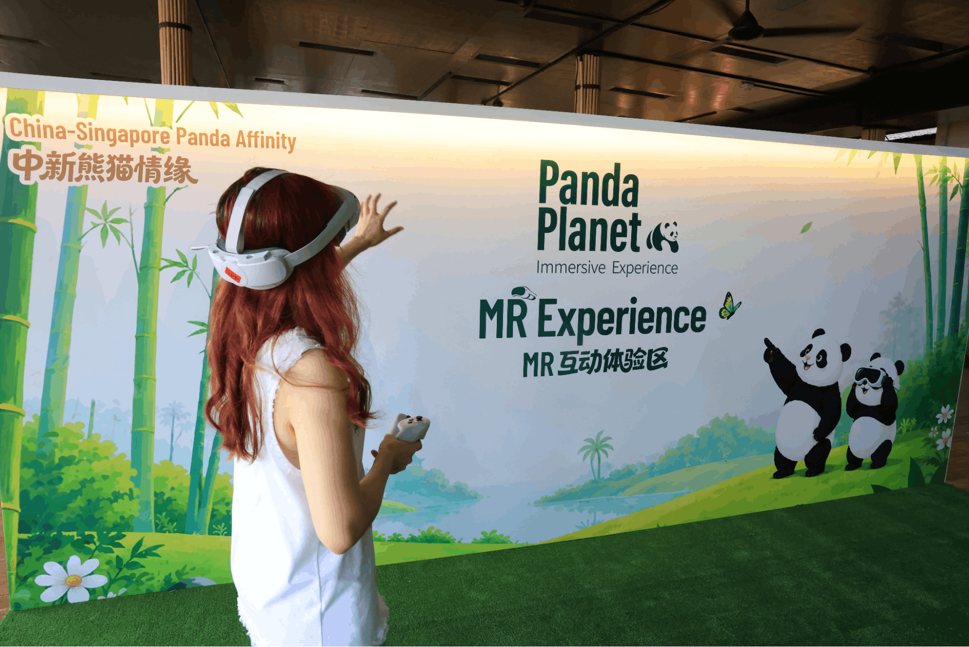 Kai Kai & Jia Jia birthday activities at River Wonders - MR experience zone
