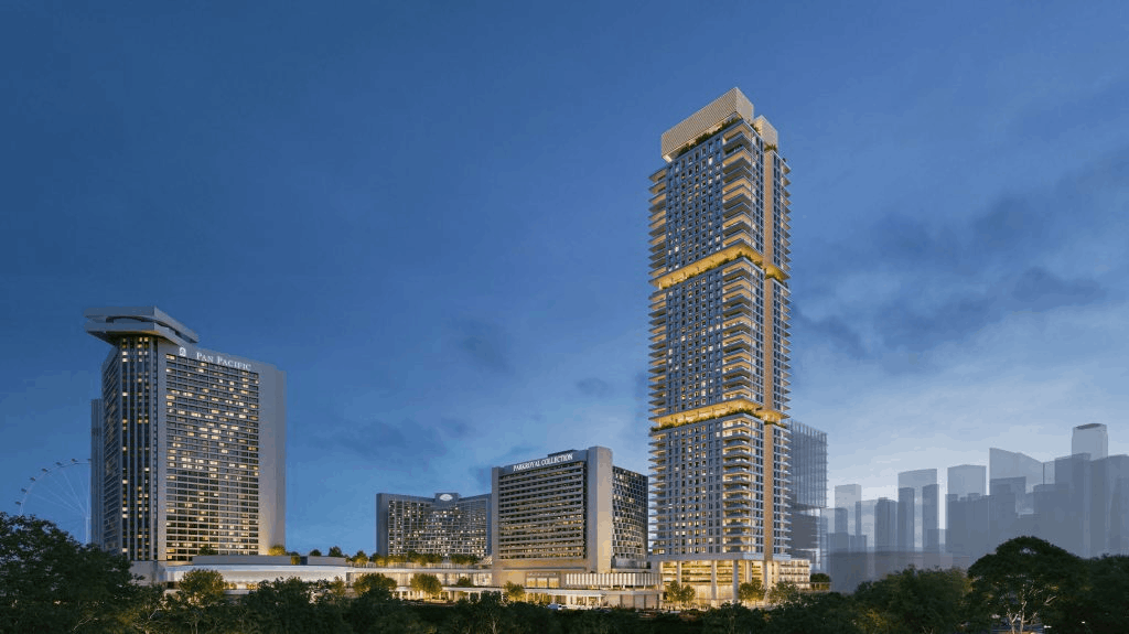 Residential tower at the new Marina Square precinct 