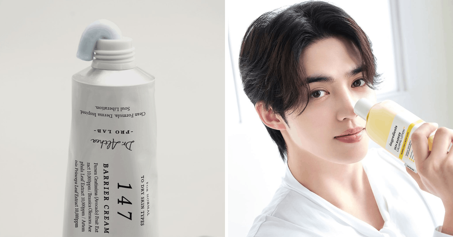 K-beauty products for weakened skin barrier