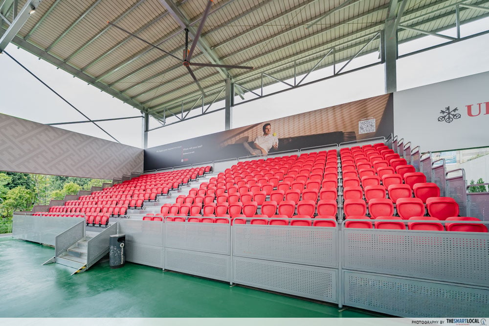 Padel By The Gardens spectator seats