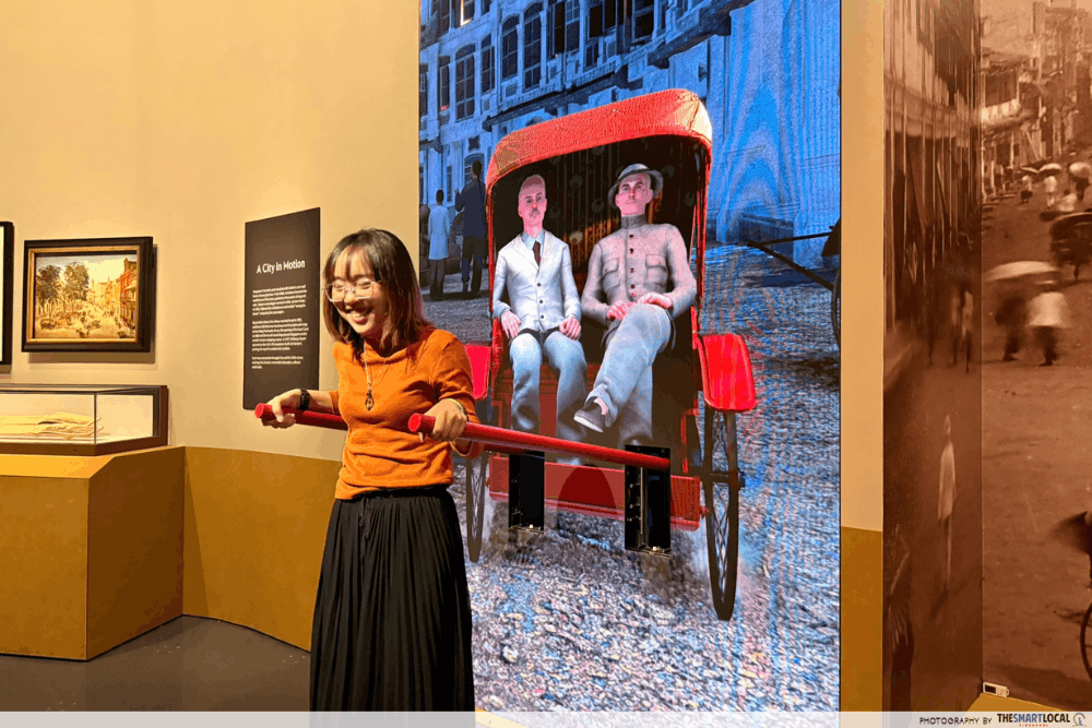 Singapore History Gallery, National Museum of Singapore - rickshaw