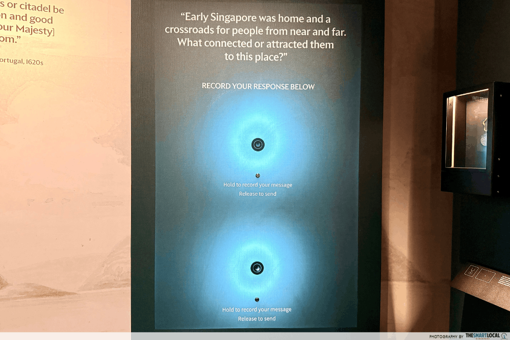 Singapore History Gallery, National Museum of Singapore - voice recording