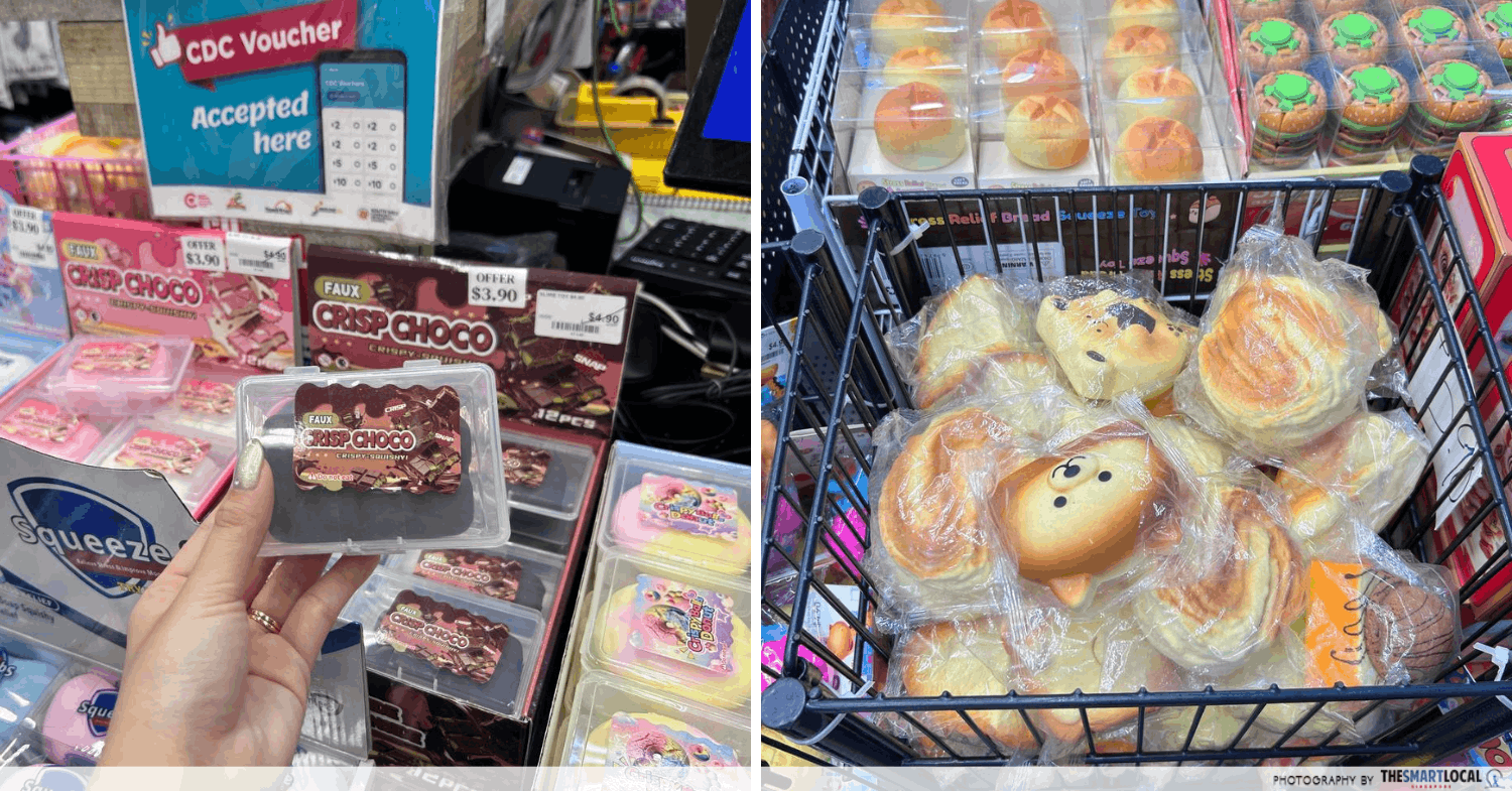 Crunchy chocolate and bread squishies
