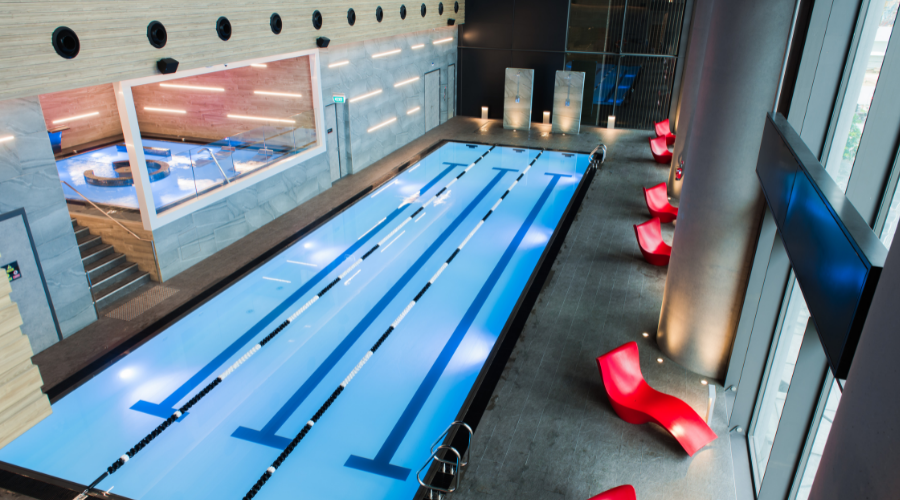 Virgin Active Singapore - Indoor Pool Spa Pool Marina One