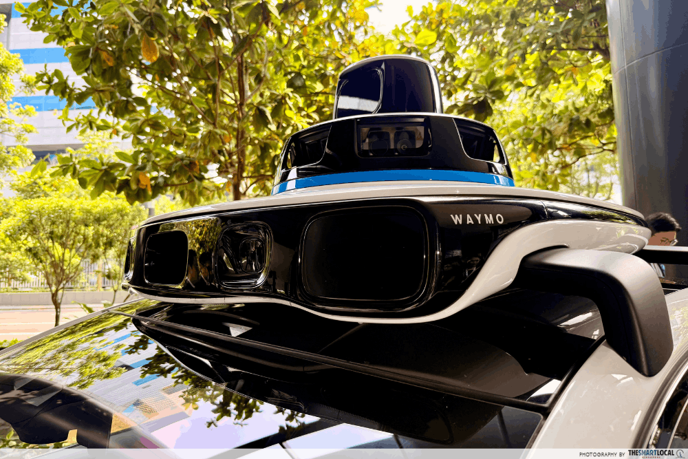 Waymo Driverless Taxis in Singapore - car sensors