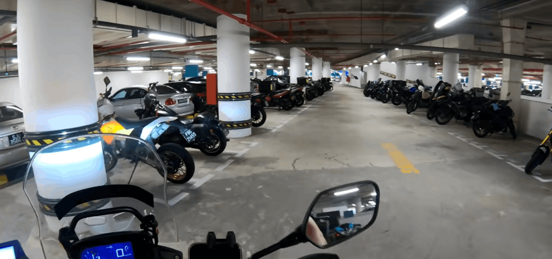 free motorcycle parking spots - esplanade