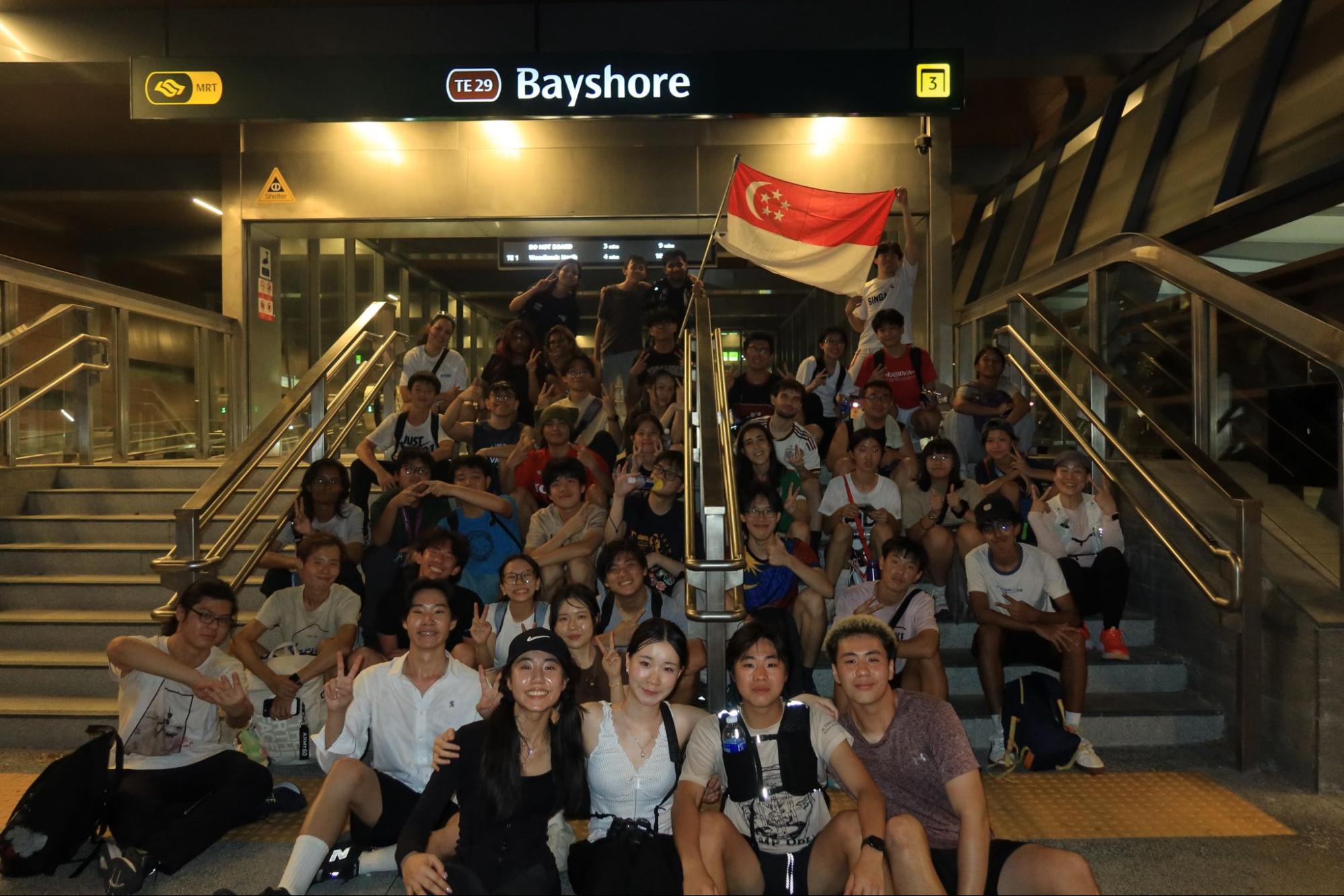 Outside Bayshore MRT station