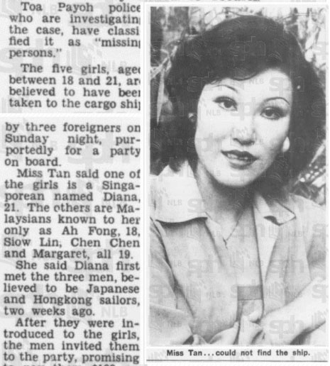1978 disappearance of 5 Singapore social escorts