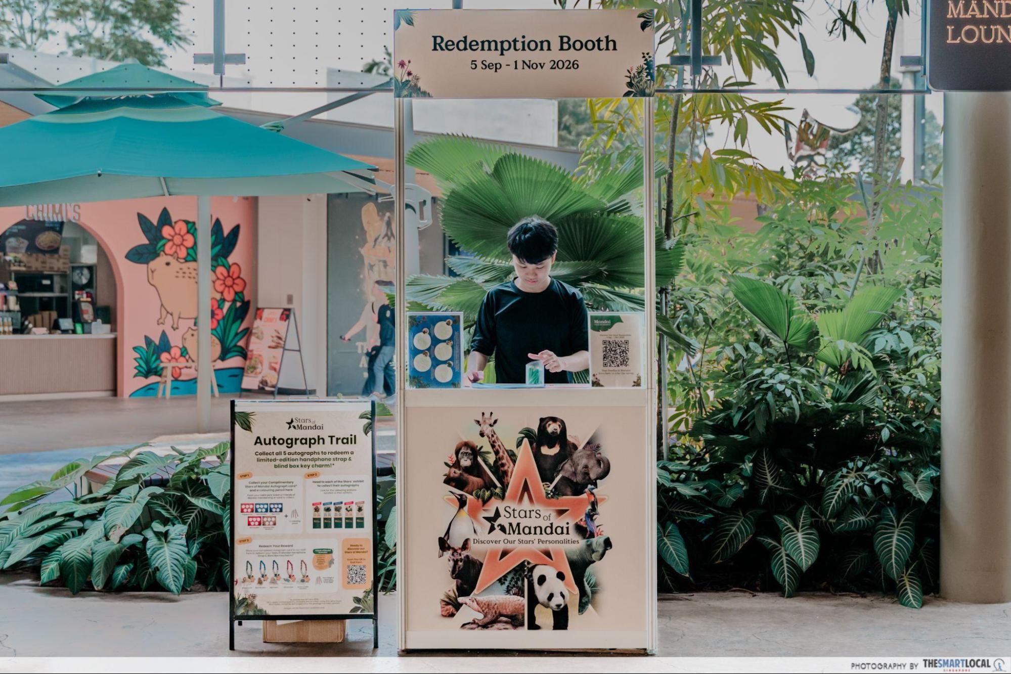 stars of mandai - redemption booth