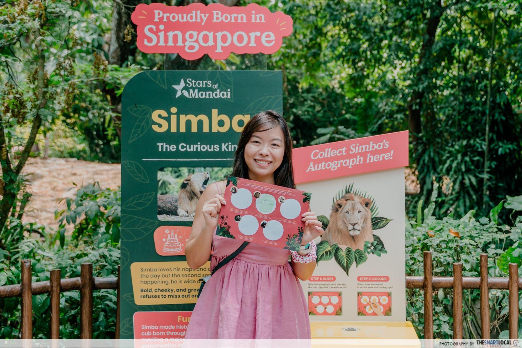 stars of mandai - simba standee