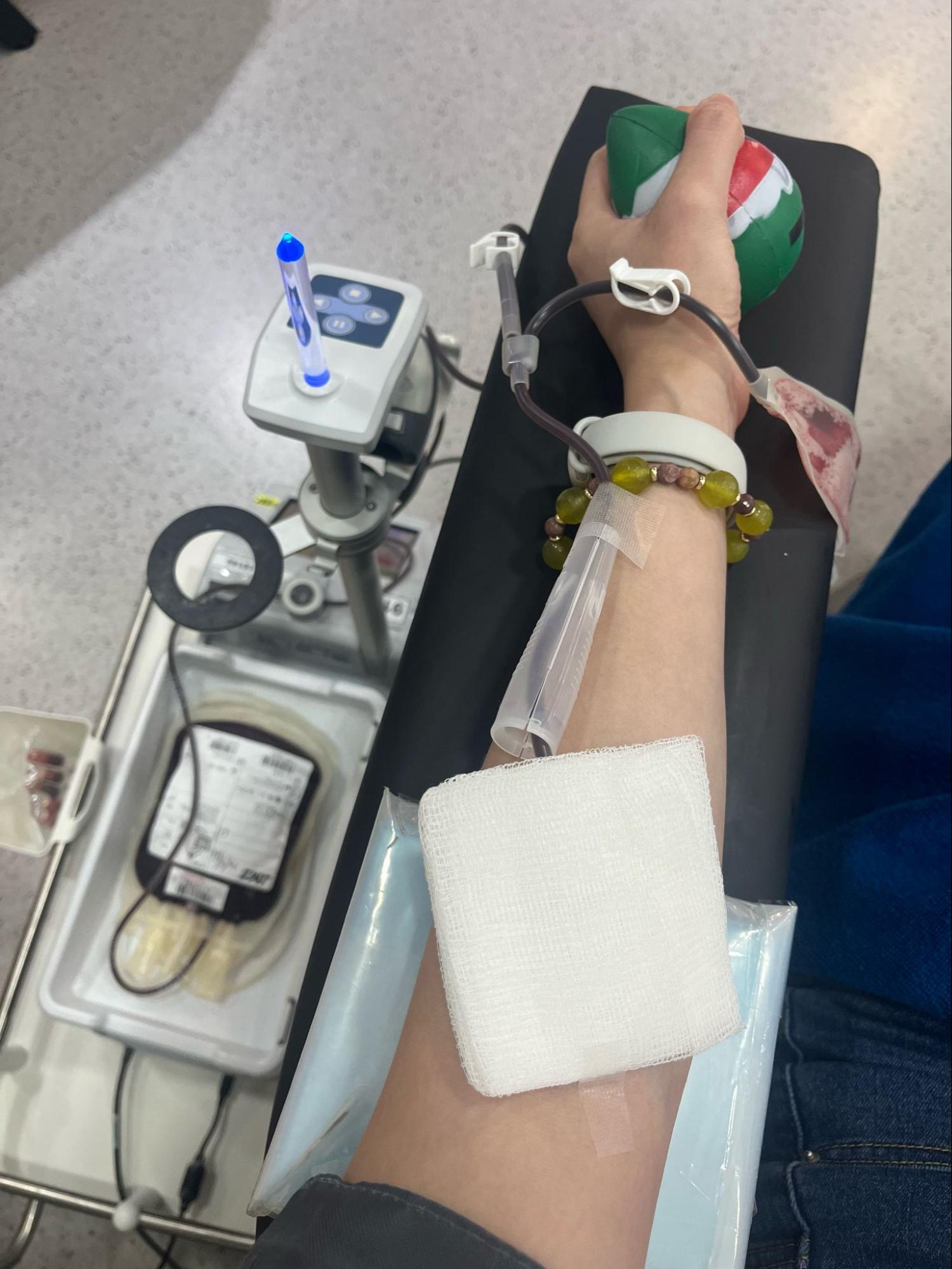 Donating blood