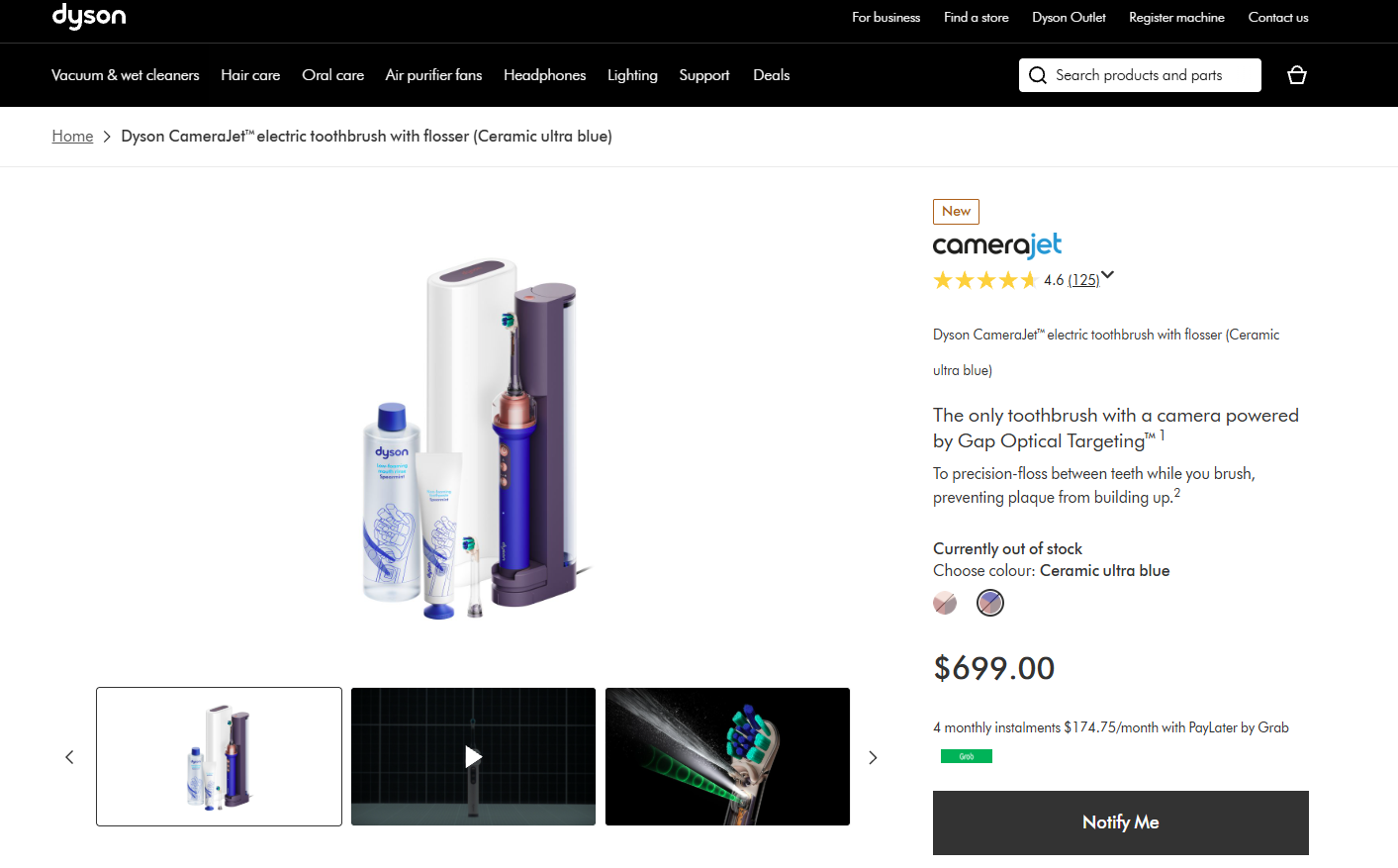 Dyson CameraJet Out Of Stock