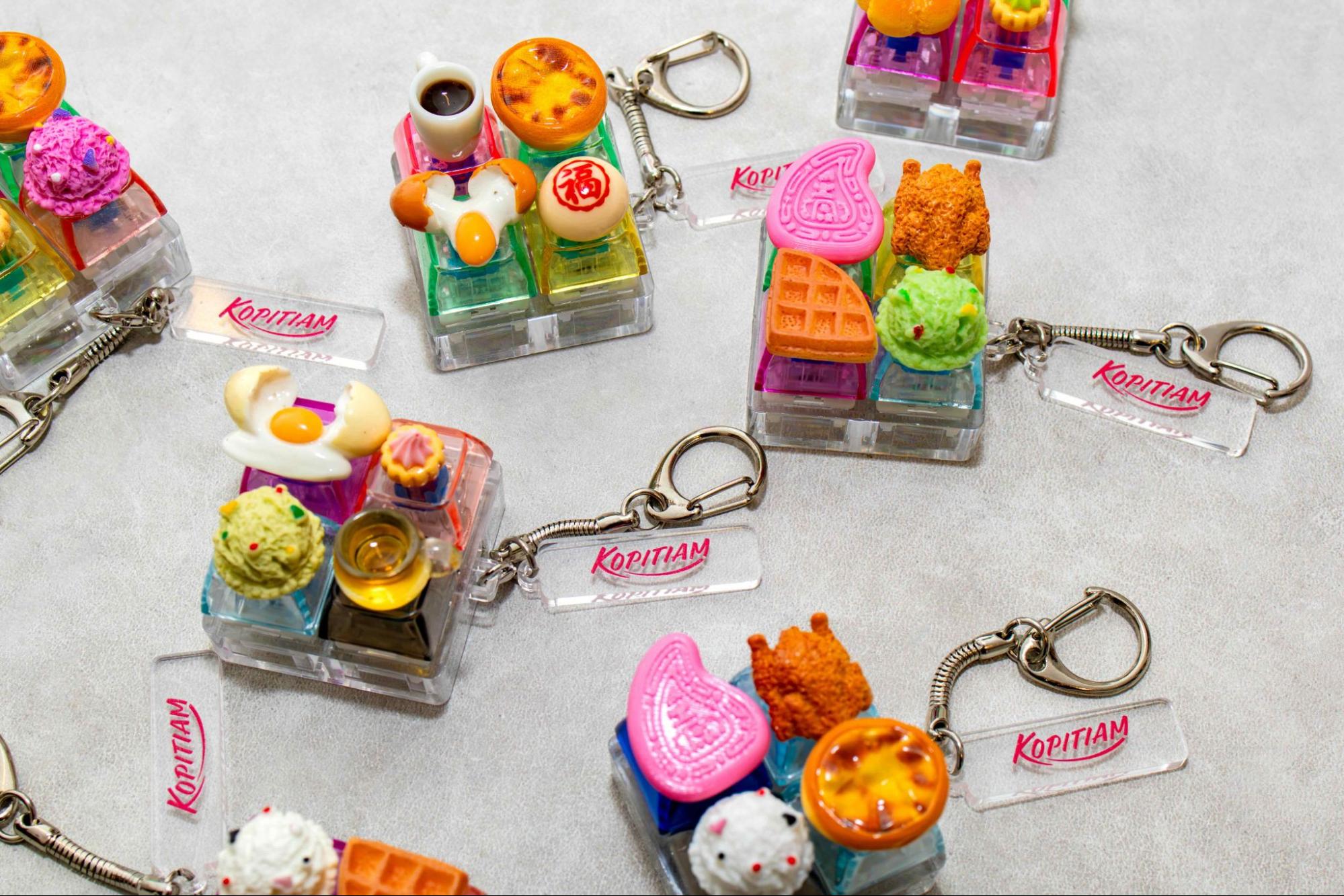 Local food-inspired keycaps