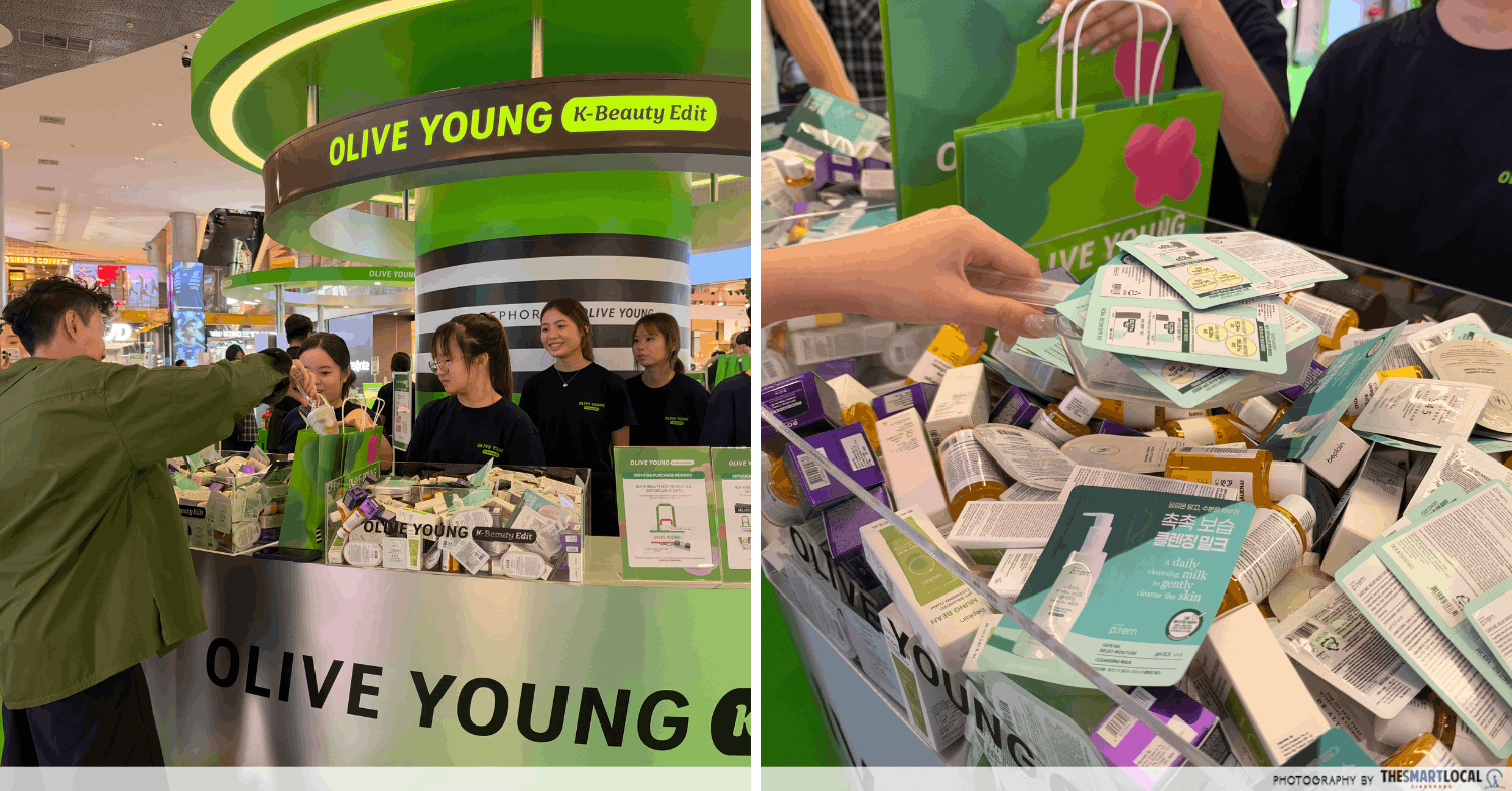 Scooping skincare samples