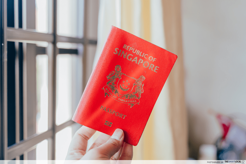 Singapore passport cover
