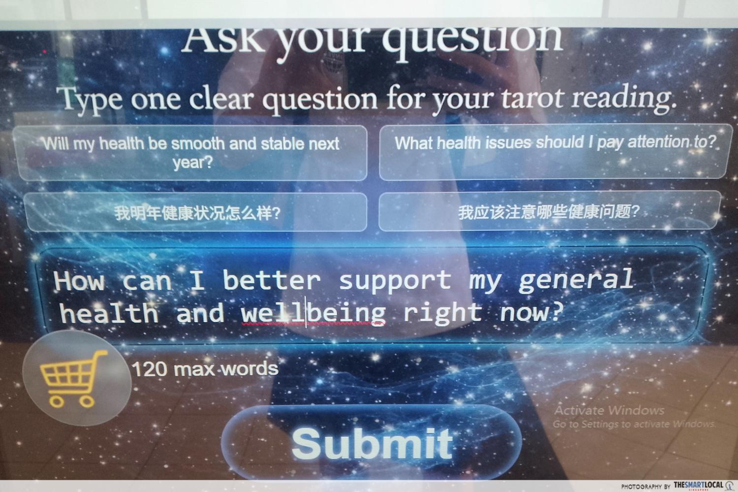 Tarot Reading Vending Machine Question
