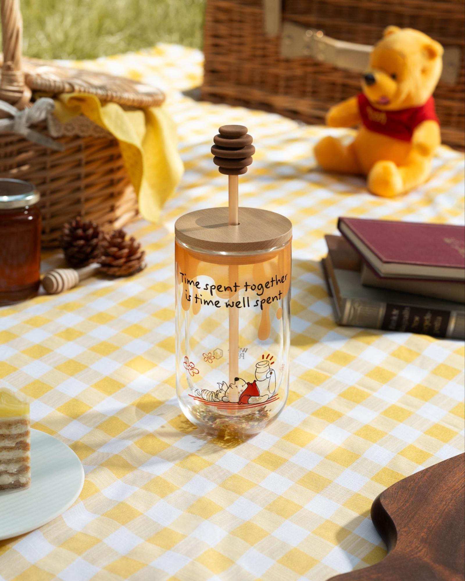 Pooh 16oz Double Wall Piglet Glass Cold Cup