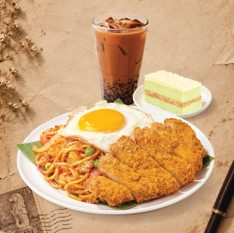 Mee Goreng with Chicken Cutlet set