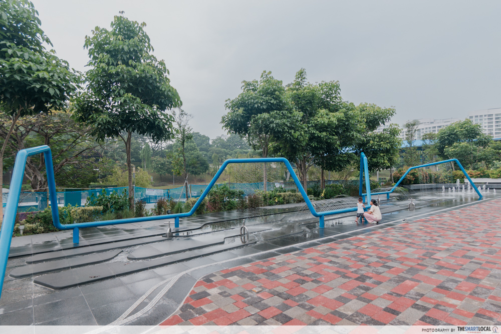 Water play area