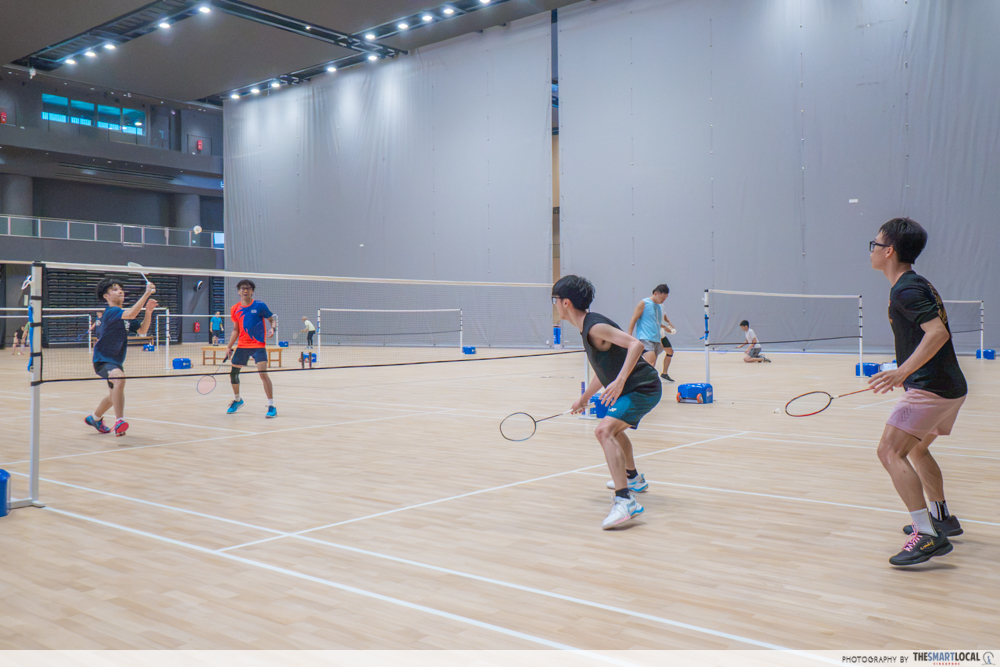 Badminton courts